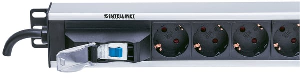 Intellinet 711449 strømforsyningsenhed (PDU) 12 AC stikkontakt(er) Sort, Grå