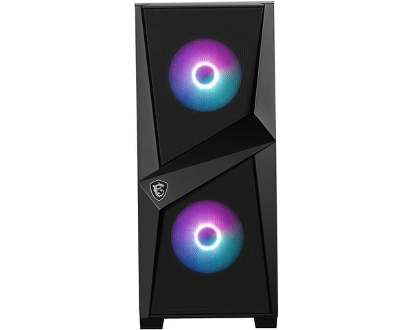 MSI MAG FORGE 100R datorväskor Midi Tower Svart, Transparent