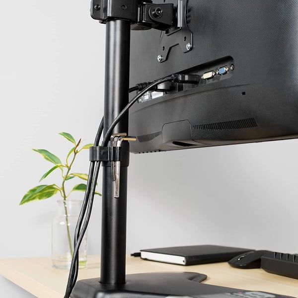 Techly ICA-LCD 2500 monitorin kiinnike ja jalusta 68,6 cm (27") Vastaanotto Musta