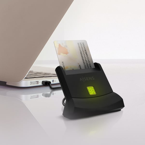 AISENS ASCR-SN05-BK läsare smarta kort inomhus USB USB 2.0 Svart