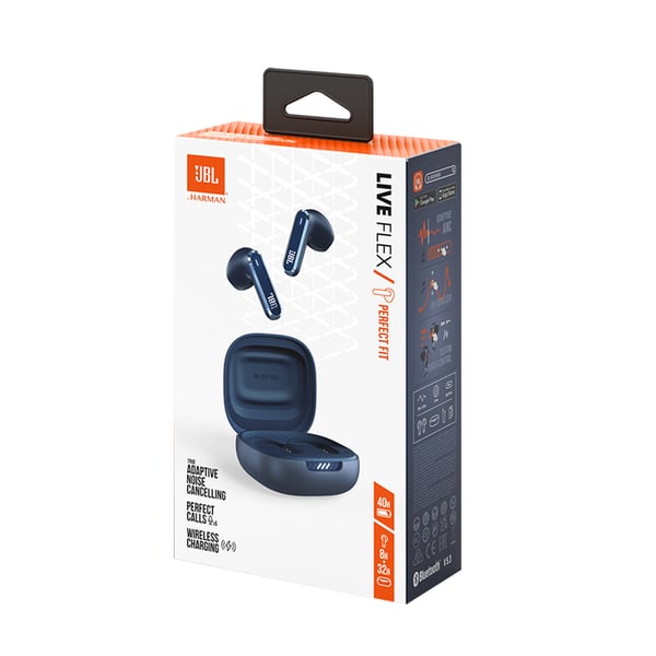 JBL Live Flex Headset True Wireless Stereo (TWS) I öra Samtal/musik Bluetooth Blå