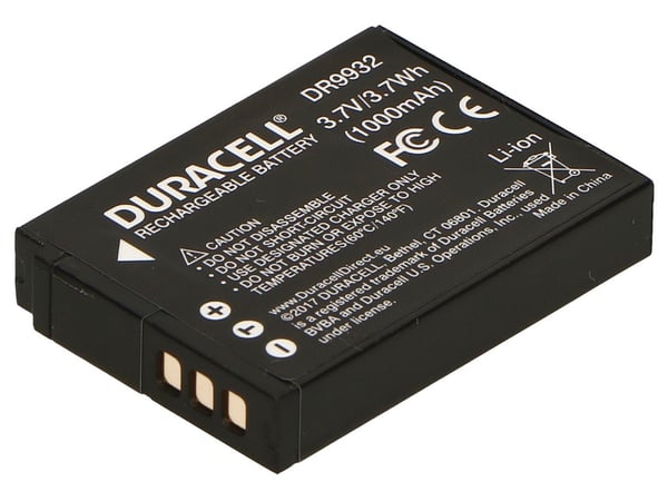 Duracell DR9932 kameran/videokameran akku Litiumioni (Li-Ion) 1000 mAh