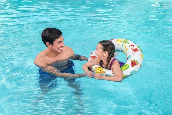 Bestway 36014 / 23 pool- och badmadrass Multifärg Mönstrad Badring