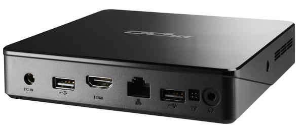 Shuttle XPC nano NS02EV2 Rockchip RK3368 2 GB DDR3L-SDRAM 16 GB eMMC Android 8.1 Nettop Mini-PC Svart