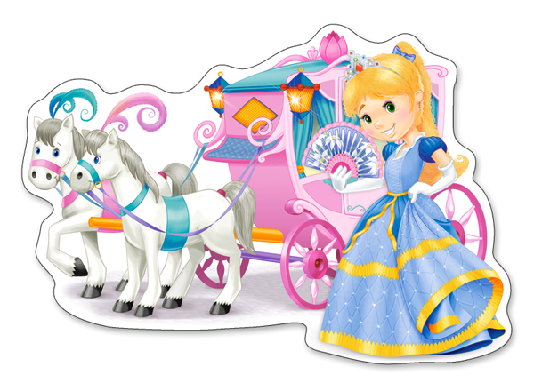 12 maxipussel - Prinsessvagn CASTOR