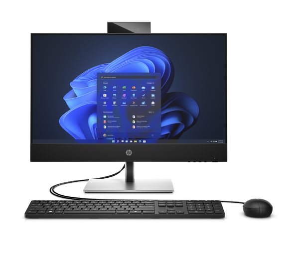 HP ProOne 440 G9 Intel® Core™ i3 i3-13100T 60,5 cm (23.8") 1920 x 1080 pixlar Allt-i-ett-dator 16 GB DDR4-SDRAM 512 GB SSD Windows 11 Pro Wi-Fi 6E (802.11ax) Svart, Silver