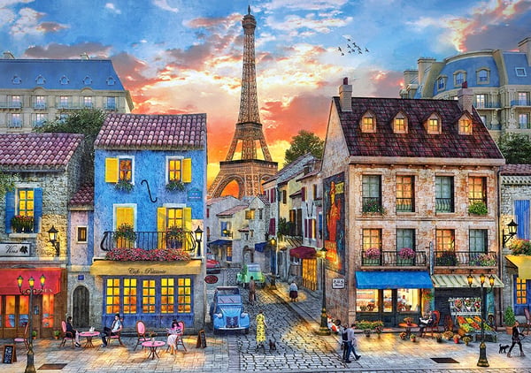Pussel 500 bitar. Paris gator