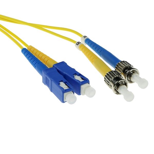 ACT SC-ST 9/125um OS1 duplex 5.00m (RL2905) 5m InfiniBand og fiberoptisk kabel Gul