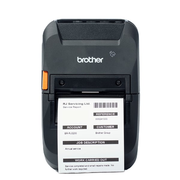 Brother RJ-3255WB-L etiketprinter Direkte termisk 203 x 203 dpi 127 mm/sek. Kabel & trådløs Ethernet LAN Wi-Fi Bluetooth