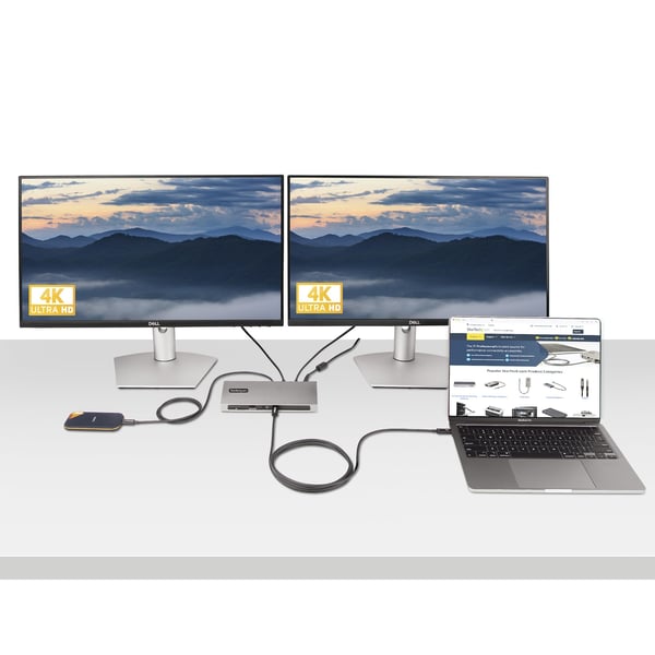 StarTech.com 2 m Aktiv Thunderbolt 4-kabel, 40 Gbit/s, 100W PD, USB4 - USB-kabel - 24-stifts USB-C (M