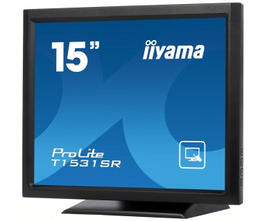 iiyama ProLite T1531SR-B3 platta pc-skärmar 38,1 cm (15") 1024 x 768 pixlar LED Pekskärm Bordsskiva Svart