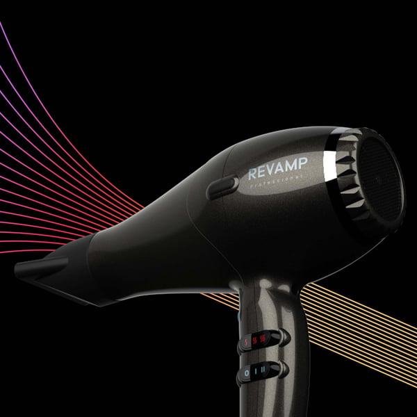 Revamp Progloss 3950 hårtørrer 2300 W Sort