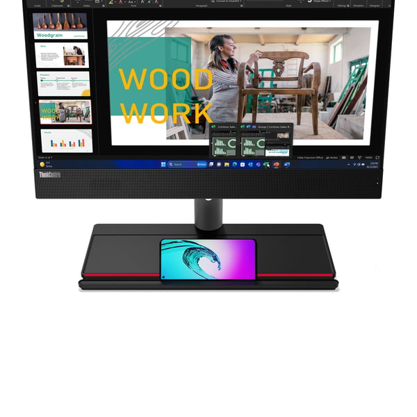 Lenovo ThinkCentre M90a Gen 5 Intel® Core™ i5 i5-14400 60,5 cm (23.8") 1920 x 1080 pixel All-in-One PC 8 GB DDR5-SDRAM 512 GB SSD Windows 11 Pro Wi-Fi 6E (802.11ax) Sort