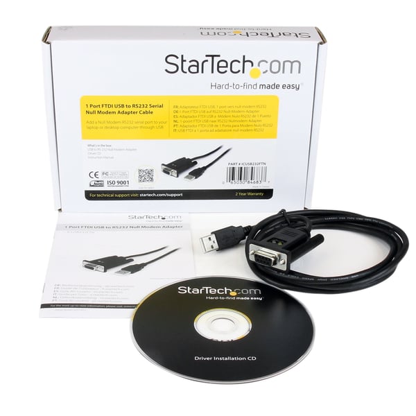 StarTech.com 1 Port USB Nullmodem RS232 Adapterkabel