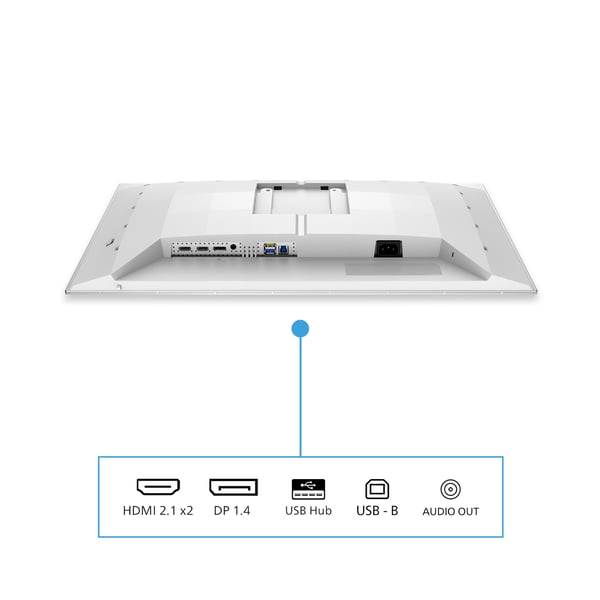 Philips Evnia 6000 27M2N6501L/00 computerskærm 67,3 cm (26.5") 2560 x 1440 pixel Quad HD QD-OLED Hvid