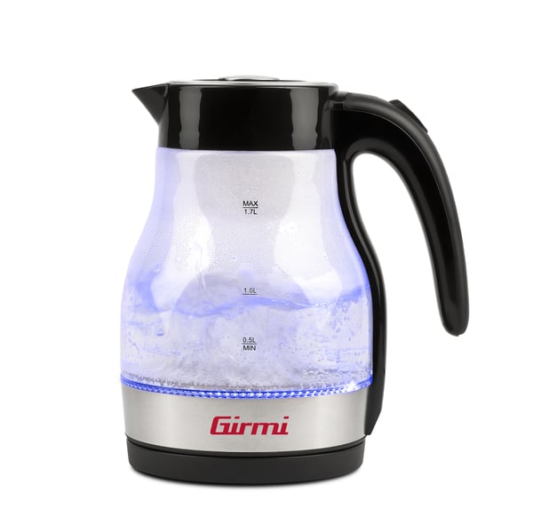Girmi BL51 elkedel 1,7 L 2200 W Sort, Rustfrit stål, Transparent