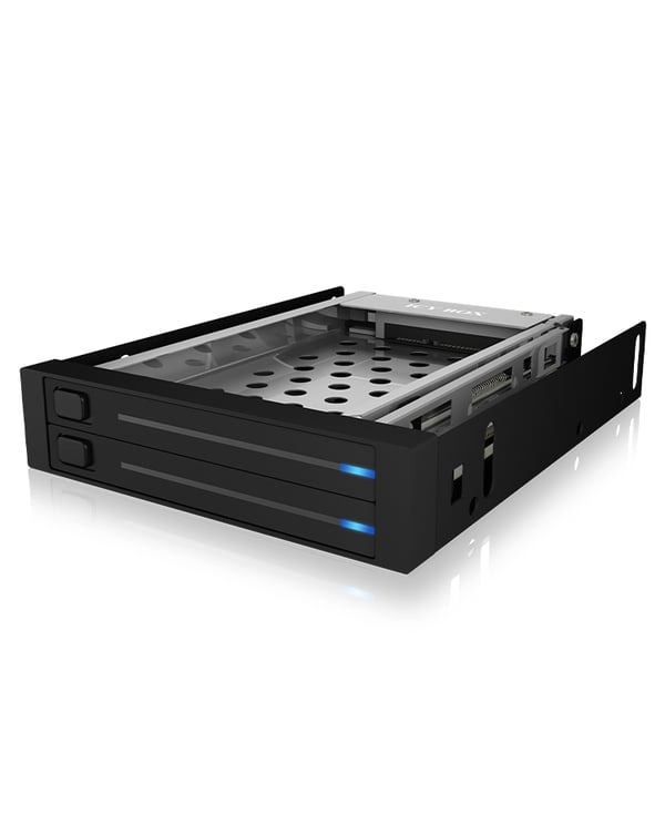 ICY BOX IB-2226StS 8,89 cm (3.5") Opbevaring drev bakke Sort