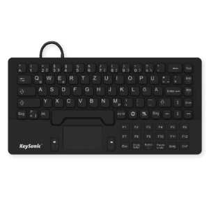 KeySonic KSK-5031IN (DE) näppäimistö Universaali USB QWERTZ Saksa Musta