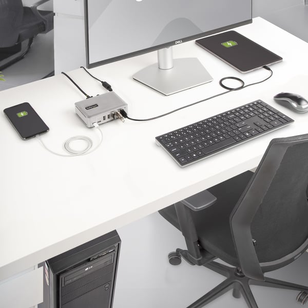 StarTech.com 7-Port USB-C Hubb, 5x USB-A + 2x USB-C, Självförsörjande med 65W Strömförsörjning, USB 3.1 10Gbps