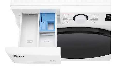 LG F4DR6011AGW vaskemaskine - tørretumbler Fritstående Front-læsning Hvid