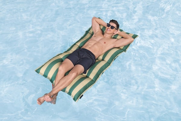 Bestway 43913 pool og strand flyder Grøn Monokromatisk Polyester, Polystyren Flydende madras
