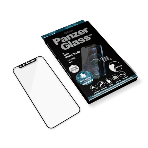 PanzerGlass ® CamSlider® Skærmbeskyttelse iPhone 12 Pro Max - Embellished m. crystals fra Swarovski® | Edge-to-Edge