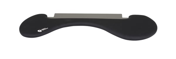 BakkerElkhuizen ErgoSlider Plus handledsstöd Spånskiva, Plast, Polyuretan (PU), Stål Svart, Mörkgrå, Gul