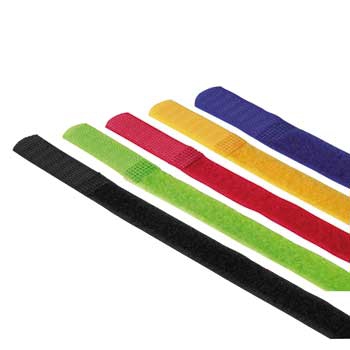 Hama 00020535 kabelsamler Nylon Sort, Blå, Grøn, Rød, Gul 5 stk