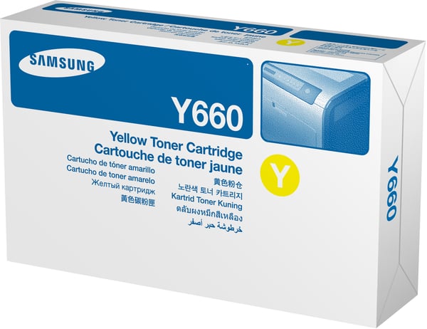 Samsung CLP-Y660A-tonerpatron i gul