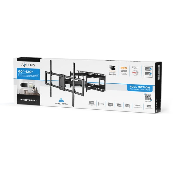 AISENS WT120TSLE-163 tv-beslag 3,05 m (120") Sort