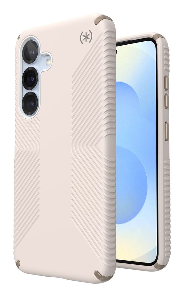 Speck Presidio2 Grip Magnet - Cover til Samsung Galaxy S25 / 24 MagSafe (Sort/Skifergrå/Hvid)