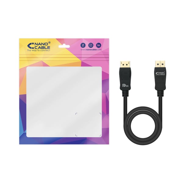 Nanocable 10.15.2500 DisplayPort-kabel 0,5 m Svart