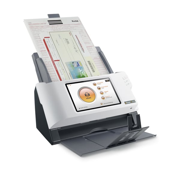 Plustek eScan A350 Essential ADF-scanner 600 x 600 dpi A4 Sort, Hvid