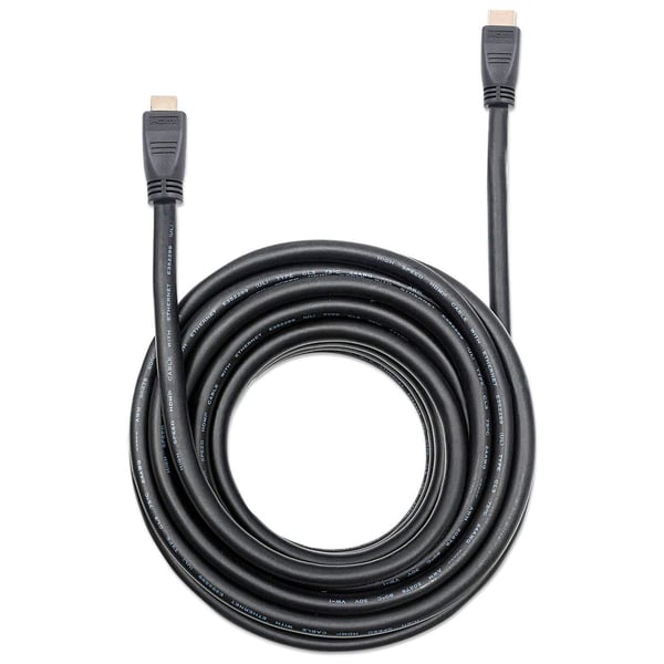 Manhattan 353977 HDMI-kaapeli 10 m HDMI-tyyppi A (vakio) Musta