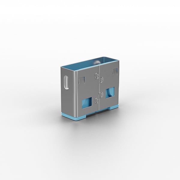 Lindy 40462 portin lukitsin USB A-tyyppi Sininen Akryylinitriilibutadieenistyreeni (ABS) 10 kpl