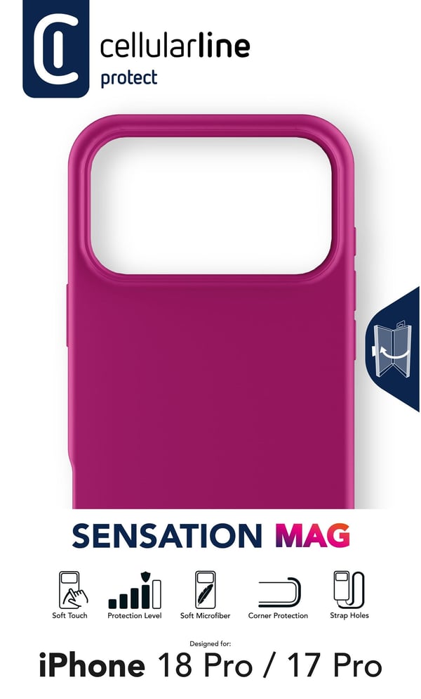 Cellularline SENSMAGIPH18PROP mobiltelefon etui 16 cm (6.3") Cover Lyserød