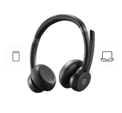 Hama BT700 Headset Trådlös Huvudband Samtal/musik USB Type-C Bluetooth Svart