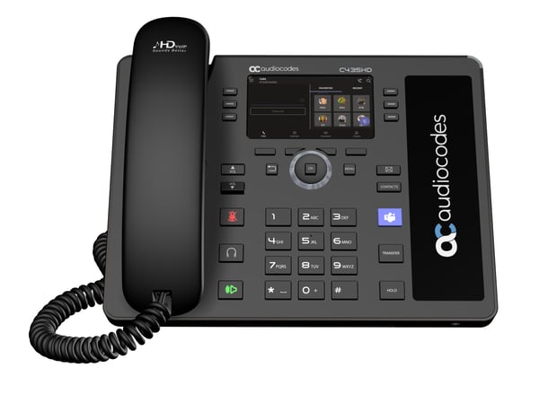 AudioCodes C435HD IP-telefon Sort LCD