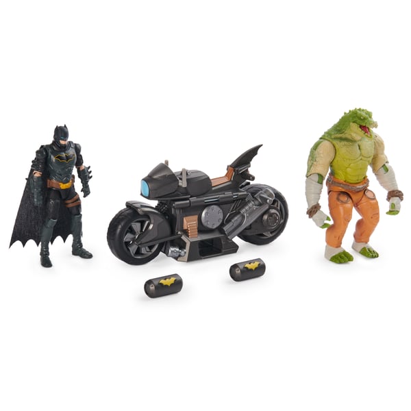 DC Comics BAT VHC 4inBattleBike w2and4inFgr GML