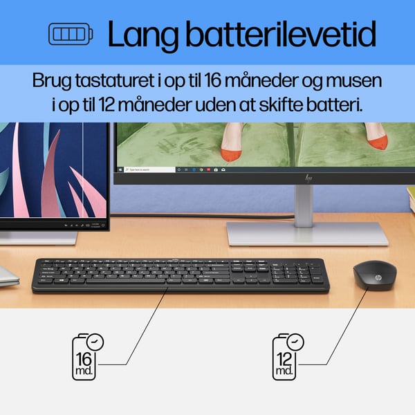 HP 230 Trådløs Mus og Tastatur Kombination