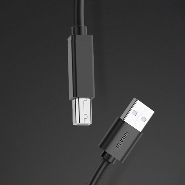 Aktiv kabel USB 2.0 A-B UGREEN US122, 10 m - svart