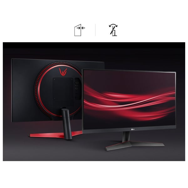 LG 24GN600-B computerskærm 60,5 cm (23.8") 1920 x 1080 pixel Fuld HD LED Sort, Rød
