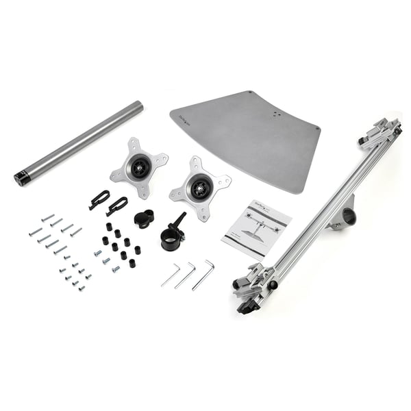 StarTech.com ARMDUOSS monitorin kiinnike ja jalusta 61 cm (24") Vastaanotto Ruostumaton teräs