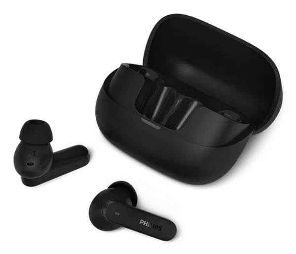 Philips TAT3000BK/00 hovedtelefoner/headset True Wireless Stereo (TWS) I ørerne Opkald/musik USB Type-C Bluetooth Sort Philips TAT3000BK/00 hovedtelefoner/headset True Wireless Stereo (TWS) I ørerne Opkald/musik USB Type-C Bluetooth Sort