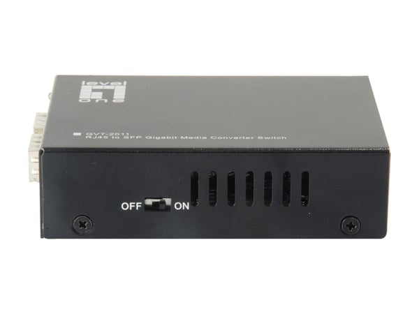 LevelOne GVT-2011 verkon mediamuunnin 1000 Mbit/s Harmaa