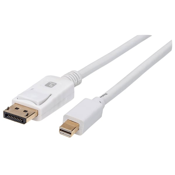 Techly ICOC MDP-030T4K DisplayPort-kabel 3 m Mini DisplayPort Vit
