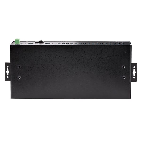 StarTech.com 16-Port Industriell USB 3.0 Hub 5Gbps, Metall, DIN/Yt-/Rackmonterbar, ESD-skydd