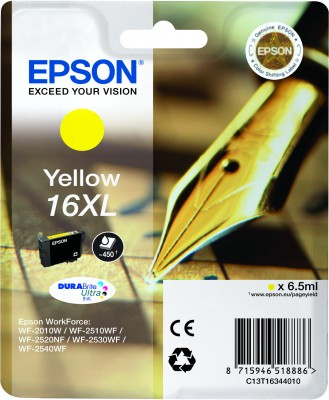 Epson Pen and crossword Enkeltpakke, gul 16XL DURABrite Ultra Ink