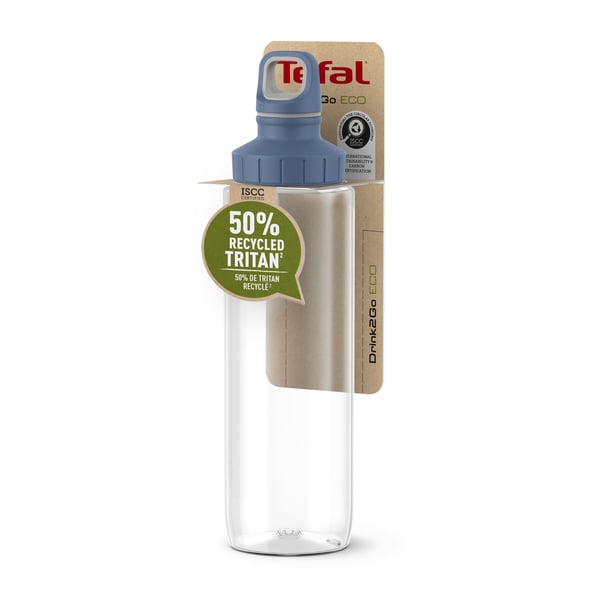 Tefal Drink2Go Eco N3033510 drikkedunk Dagligt forbrug, Vandring 700 ml Tritan Blå, Transparent