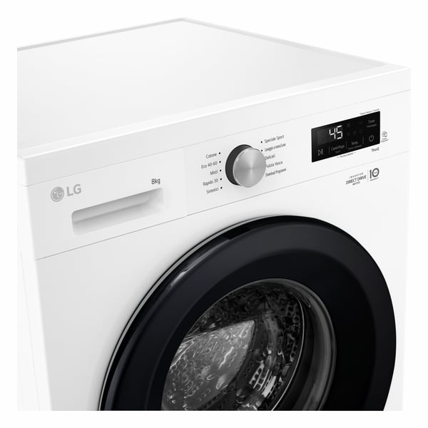 LG F4NX1008NWK vaskemaskine Front-læsning 8 kg 1400 rpm Hvid